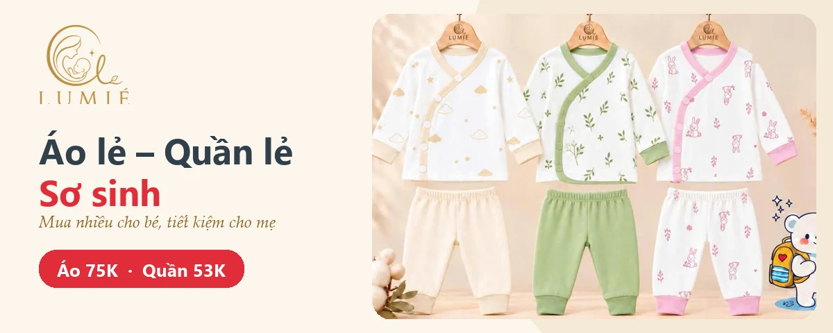 Áo lẻ – Quần lẻ sơ sinh Lumié